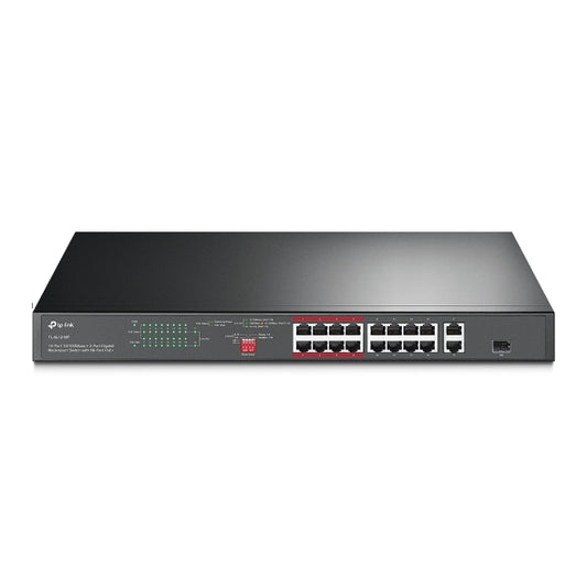 TP-Link TL-SL1218P 16-Port PoE+ Rackmount Switch