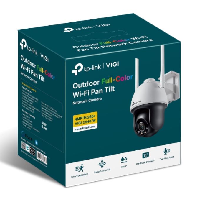 TP-Link VIGI C540-W 4MP Outdoor Wi-Fi Pan Tilt Camera