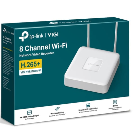TP-Link VIGI NVR1108H-W 8-Channel Network Video Recorder
