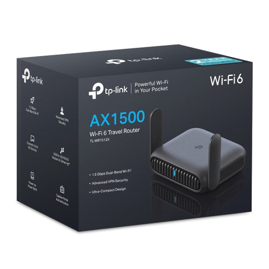 TP-Link TL-WR1512X AX1500 Wi-Fi 6 Travel Router