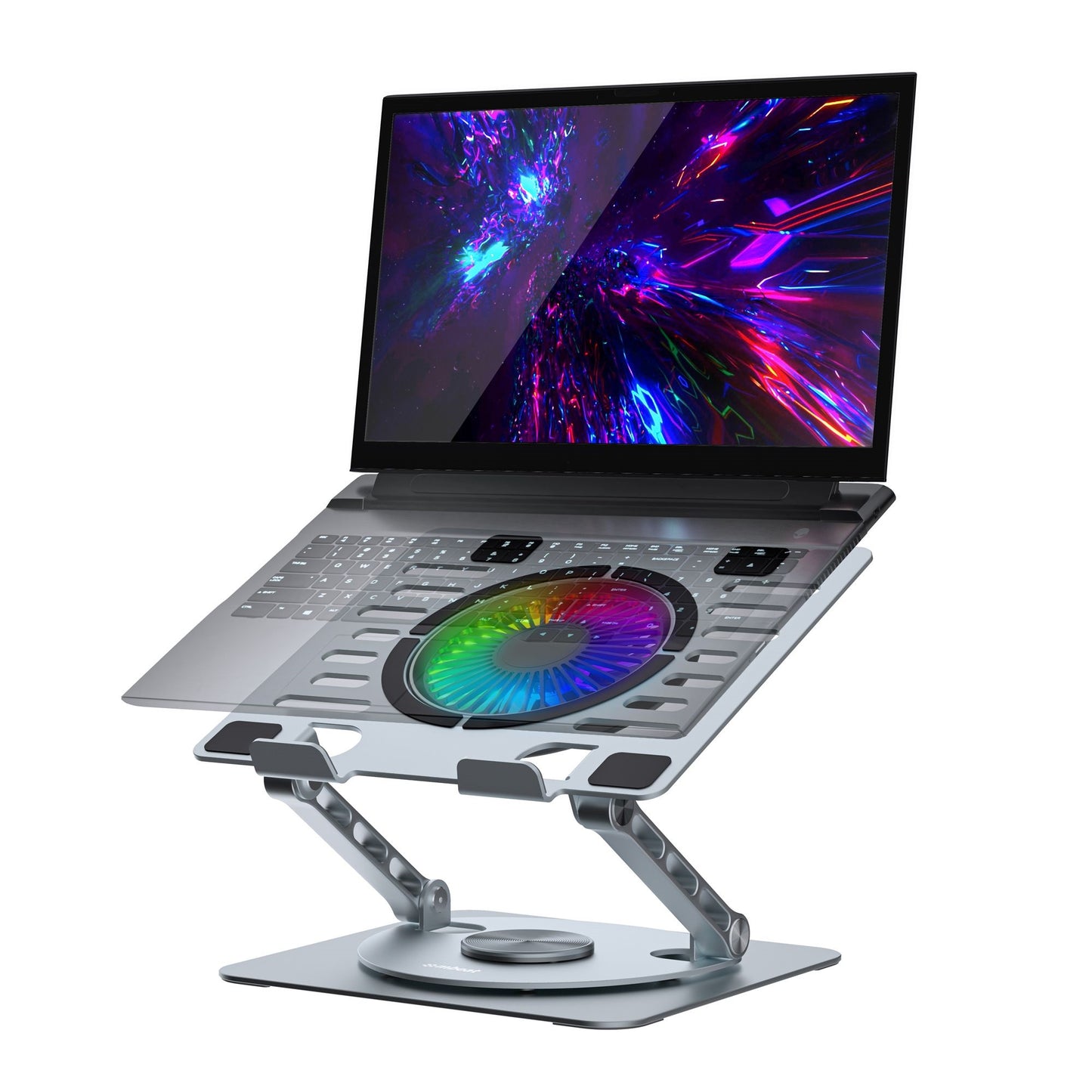 mbeat Stage S8 Rotating Laptop Stand with RGB Cooling Fan