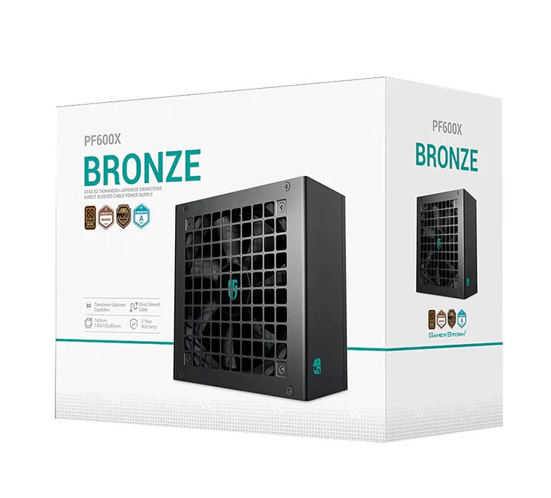 DeepCool PF600X 600W 80+ Bronze ATX Power Supply