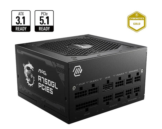 MSI MAG A750GL PCIE5 II 750W Modular Power Supply