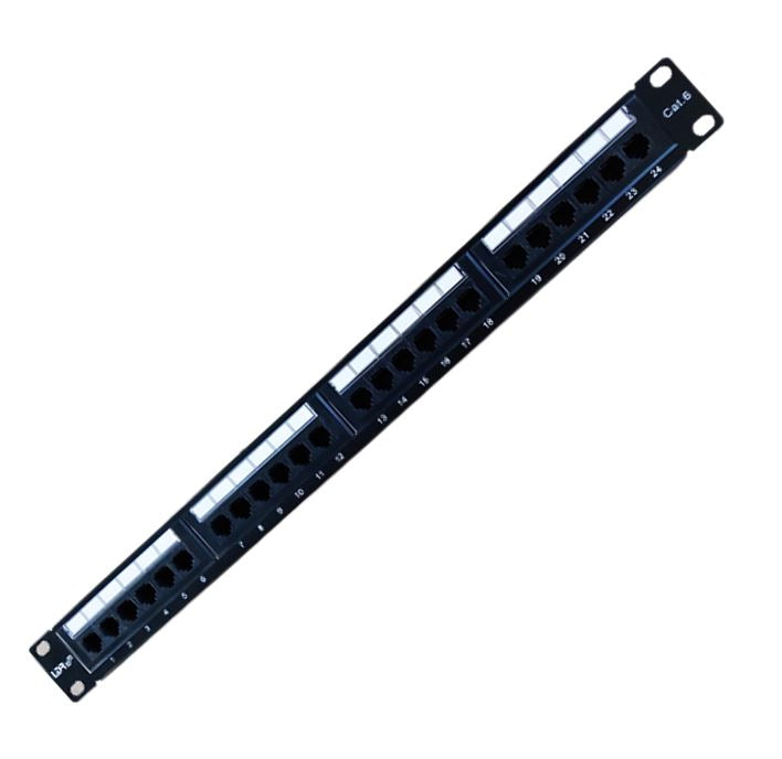 LDR 24 Port Cat6/5e Patch Panel Rack Mount 1U