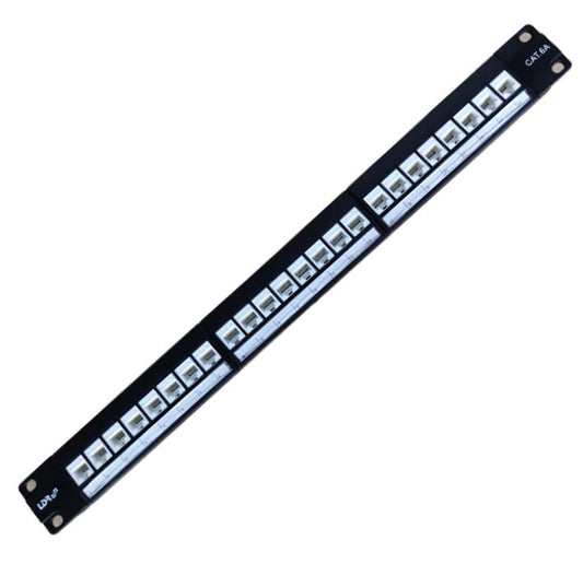 LDR 24 Port Cat6A UTP Patch Panel Rack Mount 1U