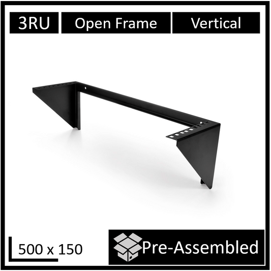 LDR WB-CA-3503 3U Open Frame Wall Mount Rack