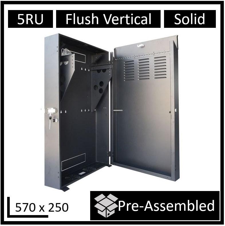 LDR 5U Flush Wall Mount Vertical Cabinet