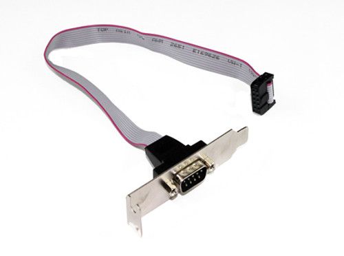 Leader DB9 Serial Header Cable with Low Profile Bracket