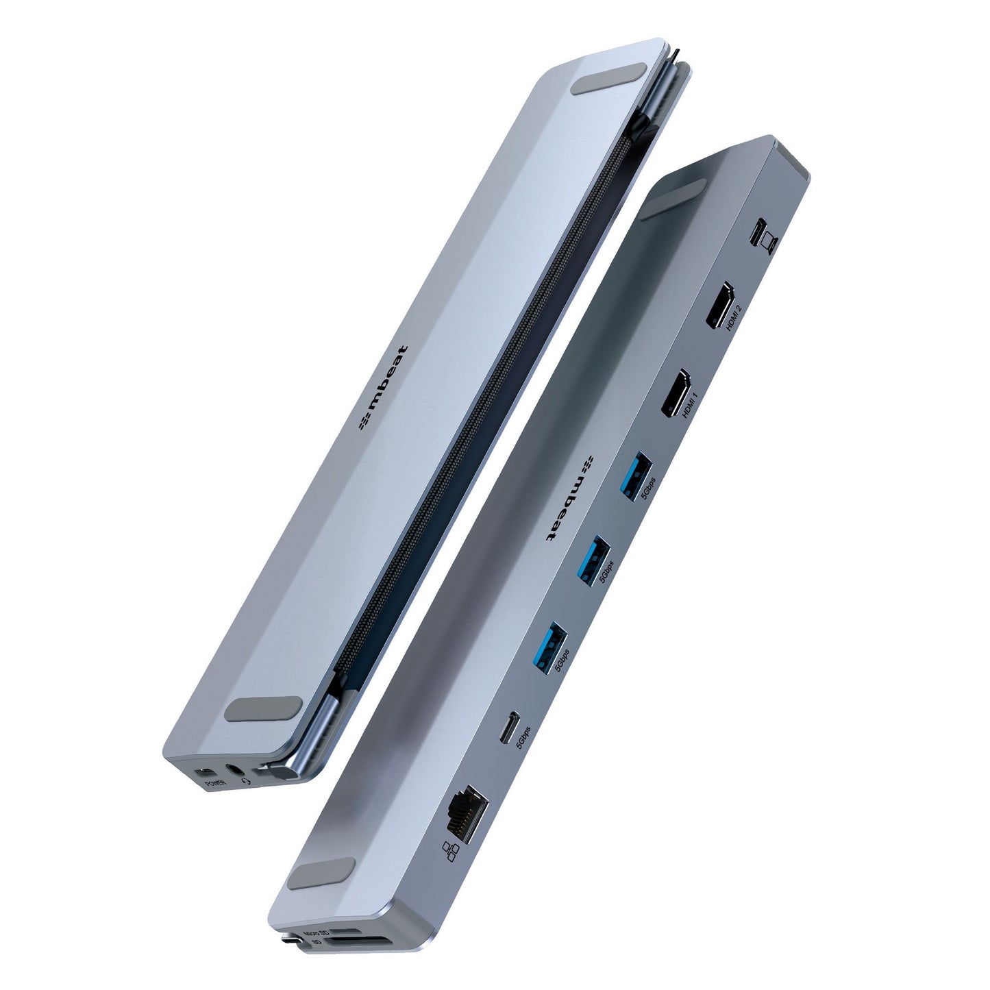 mbeat D12 Multi-Port USB-C Dock with Dual 4K HDMI