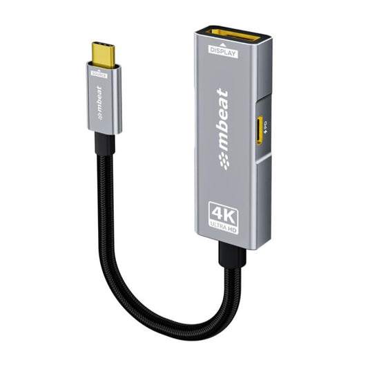 mbeat Tough Link USB-C to DisplayPort Adapter with 100W PD