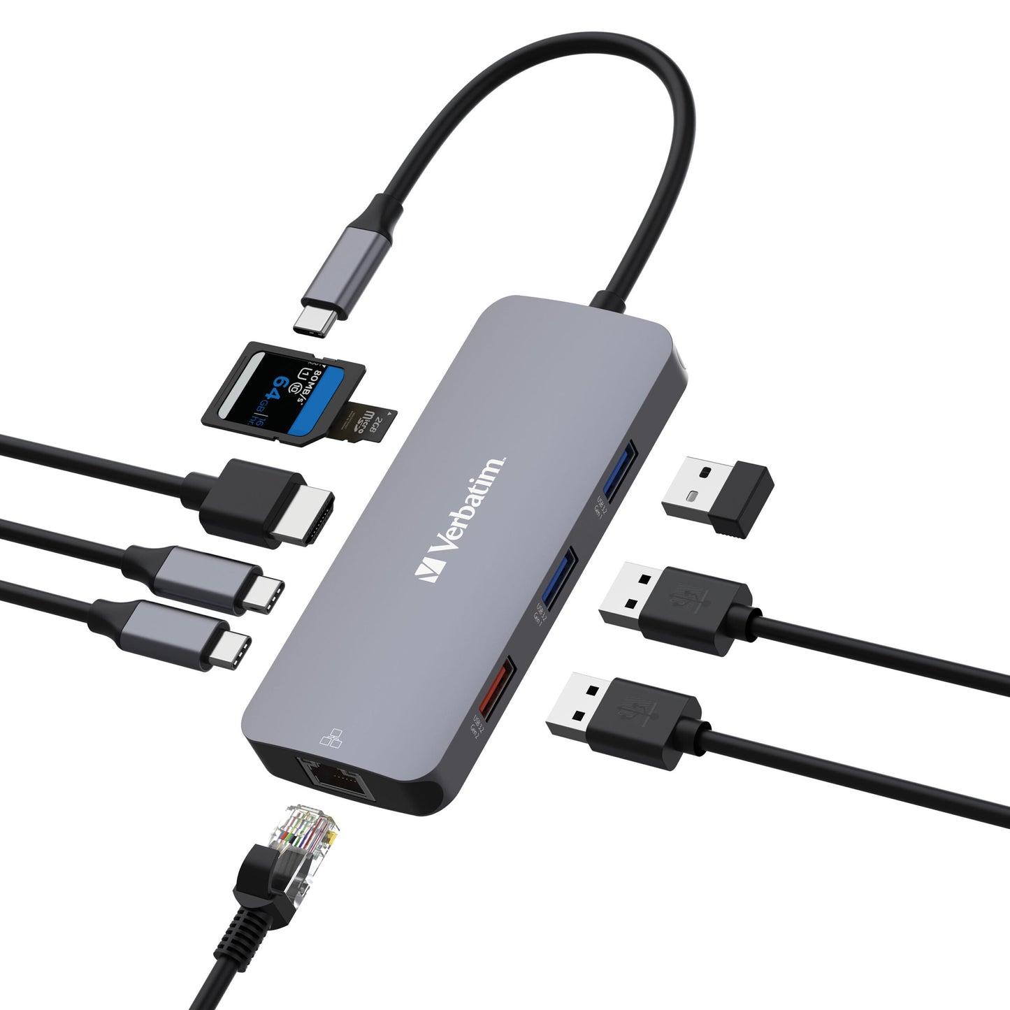 Verbatim USB-C Pro Multiport Hub 9-Port