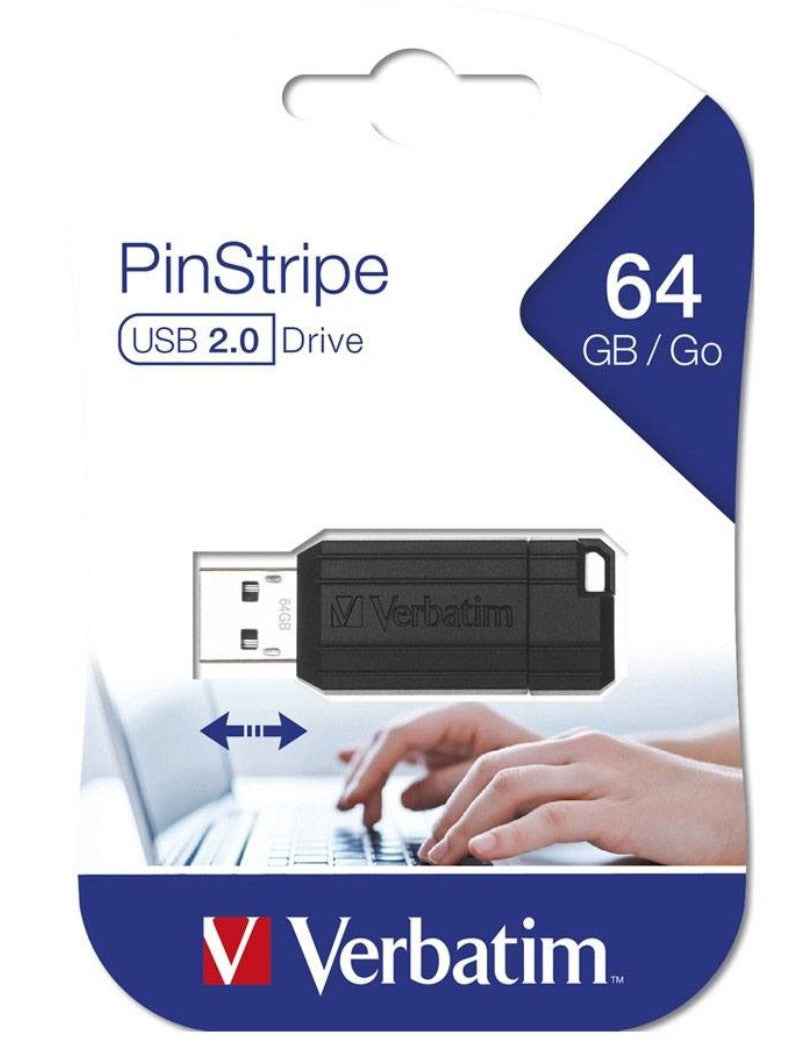 Verbatim Store'n'Go Pinstripe 64GB USB Drive