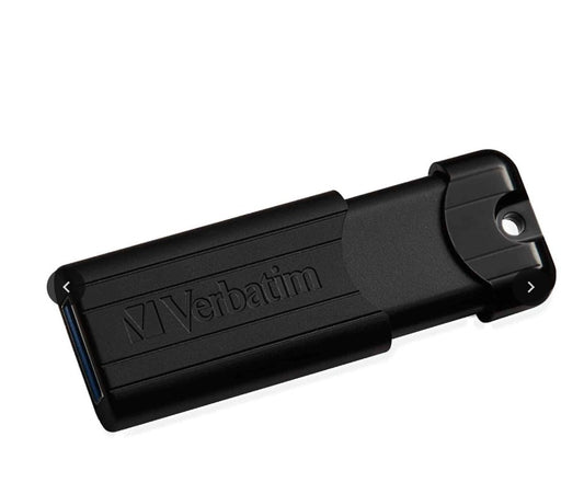 Verbatim Pinstripe 256GB USB 3.2 Gen 1 Flash Drive Black