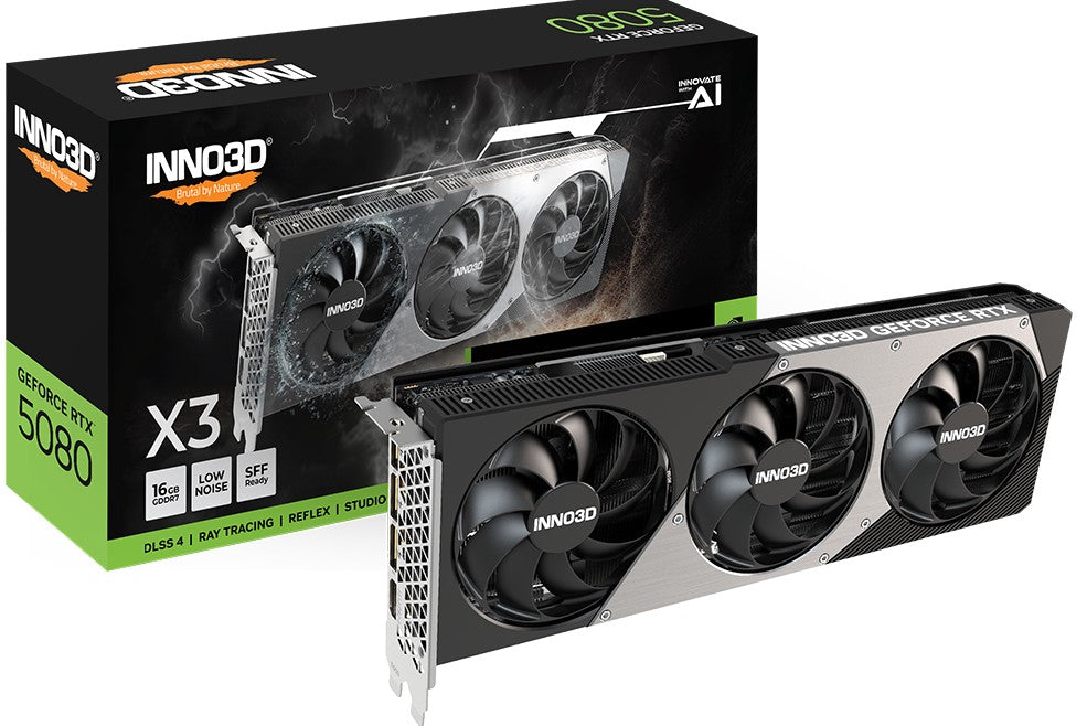 INNO3D RTX 5080 X3 16GB GDDR7 Graphics Card