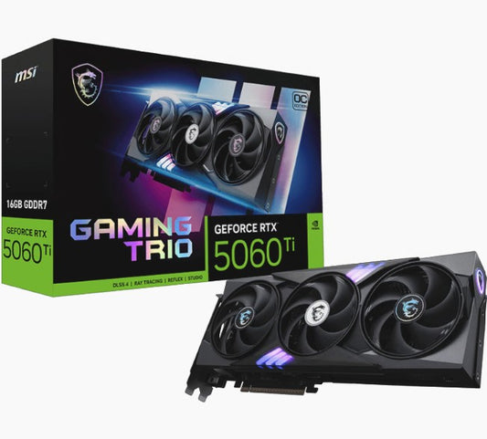 MSI NVIDIA GeForce RTX 5060 Ti 16G GAMING TRIO OC