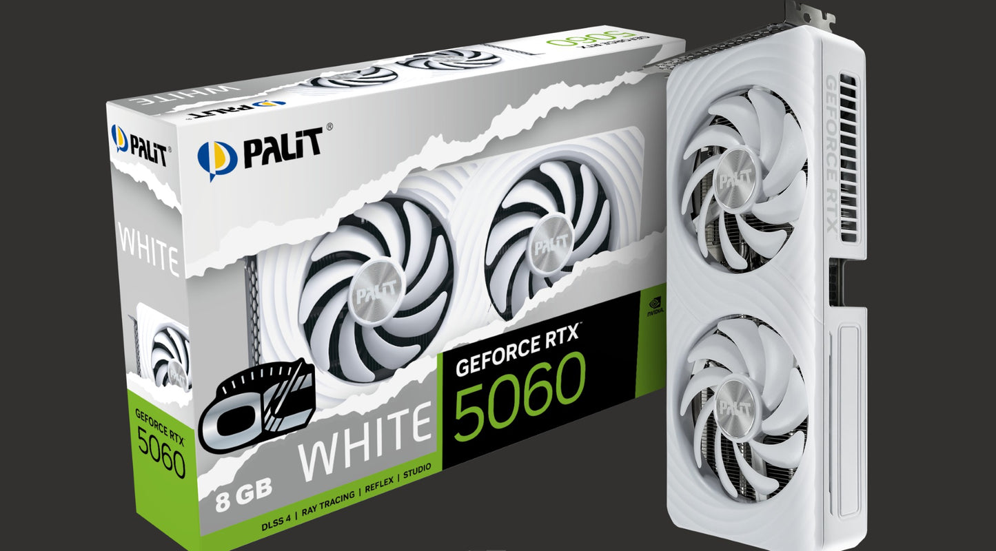 Palit RTX 5060 WHITE OC 8GB GDDR7 Graphics Card