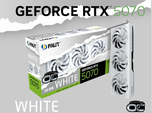 Palit RTX 5070 White OC 12GB GDDR7 Graphics Card