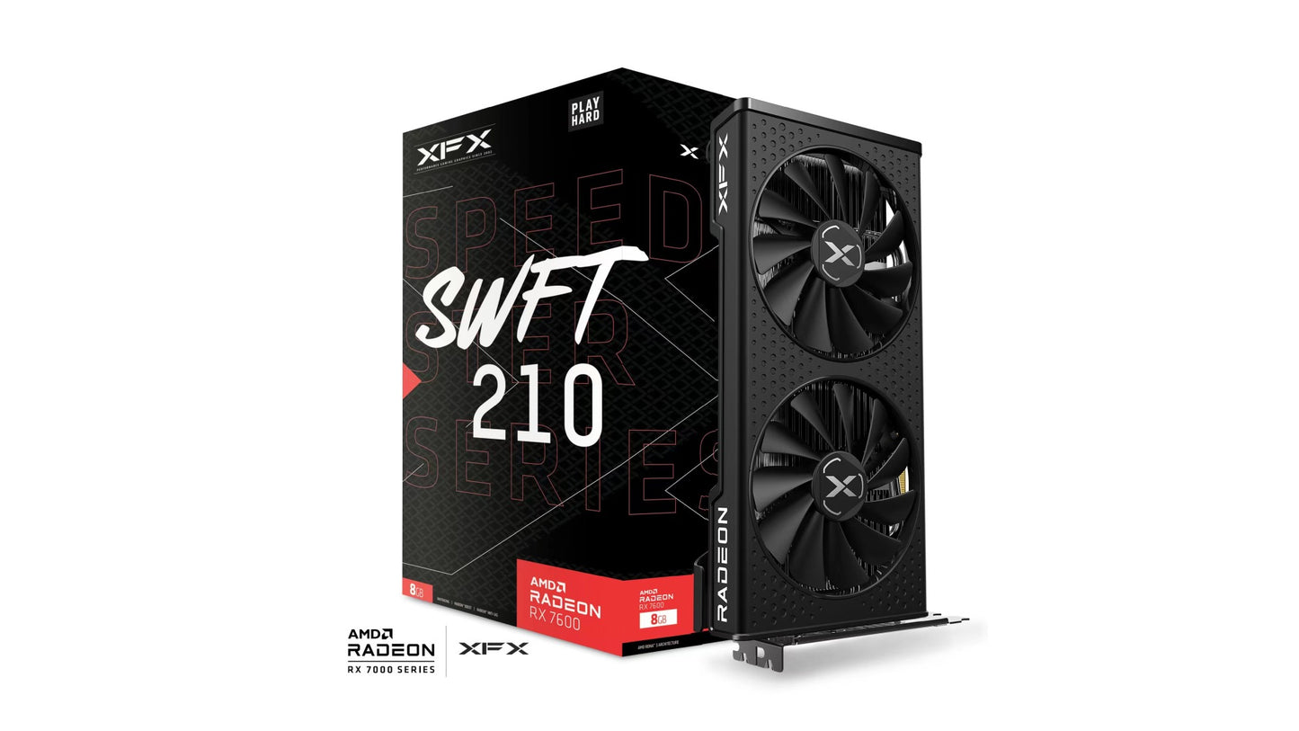 XFX Speedster SWFT210 AMD Radeon RX 7600 8GB Graphics Card
