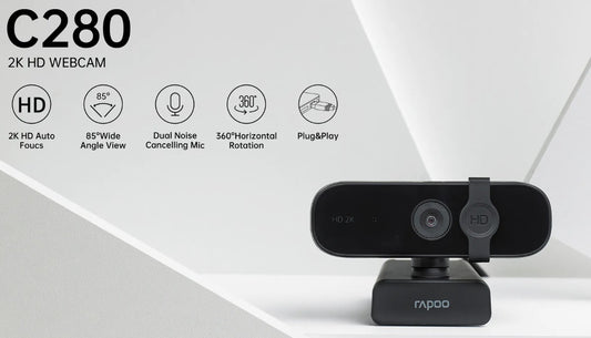 Rapoo C280 2K Webcam with Wide Angle Lens